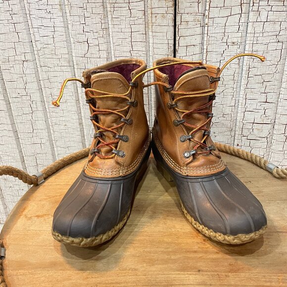 L.L. Bean Shoes - Vintage LL Bean Maine Duck Hunting Main Boots GoreTex Insulated Mens 7 Wms 9